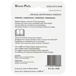 Parranajoterä Philips SH50/70/90