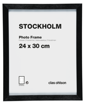 Fotoram Stockholm, svart