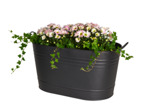 Vedkurv svart metall