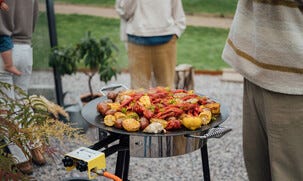 Hällmark Muurinpohjapannu 58 cm kaasupoltin ja jalusta