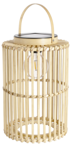 Northlight solcellelykt bambus 