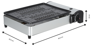 Liten portabel gasolgrill med keramisk beläggning