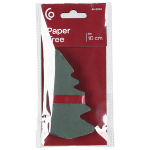 Juletre i papir, brettet med magnet, 10 cm