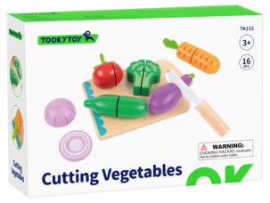 Grønnsaker i tre for barn, 16 deler, fra 3 år