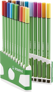 Stabilo Fineliner Pen 68 Green Edition penner, 10-pack