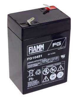 Batteri Fiamm 6 V/4,5 Ah AGM