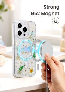 Anmiki mobildeksel Flower for iPhone 17e / 16e / 15 / 14 / 13