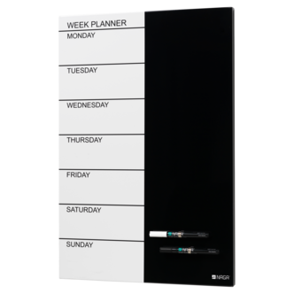 Naga ukeplanlegger magnettavle engelsk, 60x40 cm