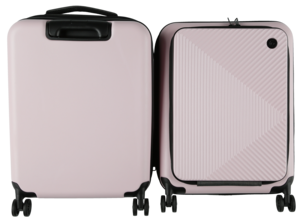 Kabinkoffert 4 hjul, ekspanderbar, hard, 55 × 39,5 × 15,5 cm