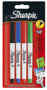 Tuschpennor Sharpie Ultra Fine, 4-pack