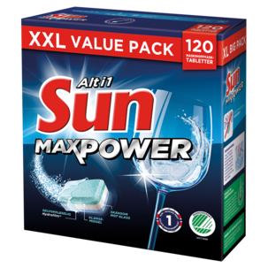 Sun MaxPower Alt-i-1 oppvasktabletter, 120-pakning