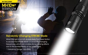 Nitecore vattentät laddbar ficklampa LED, 1200 lm