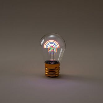 Oppladbar bordlampe med lysende motiv, Northlight, 11 cm