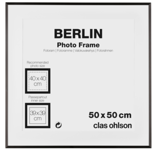Fotoram Berlin, svart