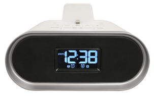 Klockradio med dockningsstation för iPhone