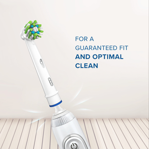 Oral-B Cross Action, borsthuvud, vit