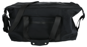 Weekendbag herr och dam, svart konstläder, 40 l