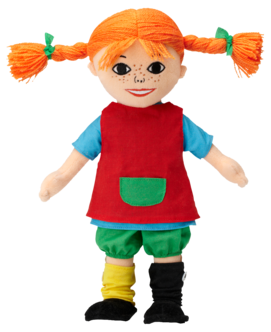 Pippi-dukke, 30 cm, fra 10 måneder