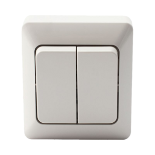 Cotech utanpåliggande strömbrytare kron/dubbeltrapp