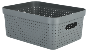 Oppbevaringskurv Neat, grå, resirkulert plast