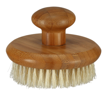 Rund badborste bambu 9,5 cm