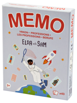 Elsa och Sam memory yrken, från 3 år