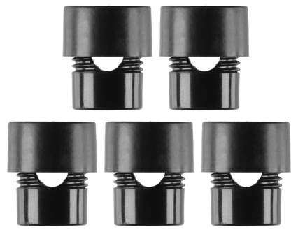 Kabelhållare utomhus svart, 10-pack