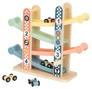 Kulebane i tre med biler, fra 18 måneder