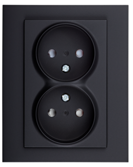 Elko Plus 2-vägs infällt vägguttag för standarddosa