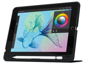 Zagg Slim Book Go fodral med tangentbord för iPad 10.2 