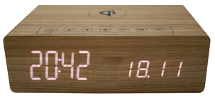 Klockradio  med Qi-laddning