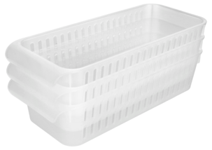 Förvaringskorgar för kylskåp och skafferi, 3-pack