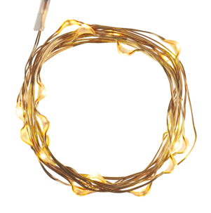 Paristokäyttöinen valoketju metallia, sisäkäyttöön