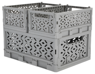 Klappboks av resirkulert plast, large 33 x 24,5 x 13,8 cm