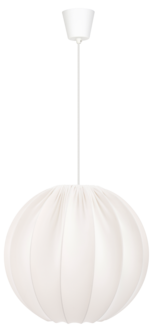 Northlight rund taklampe med stofftrekk, 40 cm