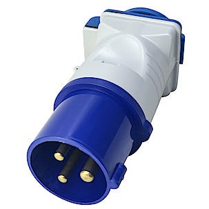 Overgangsadapter CEE 230 V til Schuko