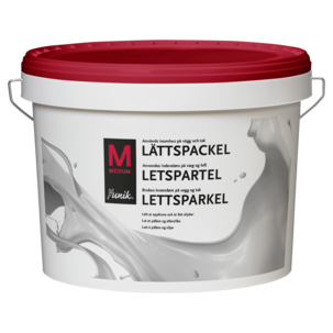 Yunik Medium lättspackel inomhus, ljusgrå, 3 liter