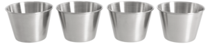 Dippskål metall, 4-pack