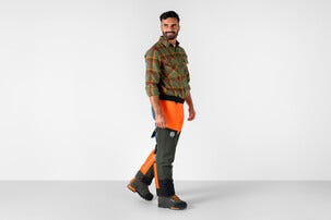 Husqvarna Functional motorsaglårings oransje Klasse 1