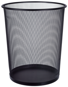 Paperikori metallia, musta