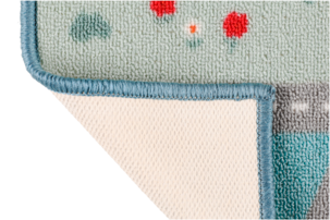 Lekmatta med bilvägar