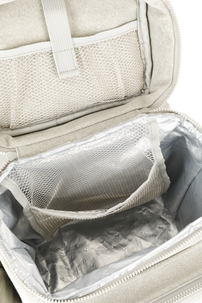 Picknickryggsäck med kylfack, beige