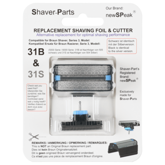 Barberhode 31B til barbermaskin Braun Series 3