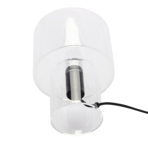 Northlight Kiara bordlampe i transparent akryl, 28 cm