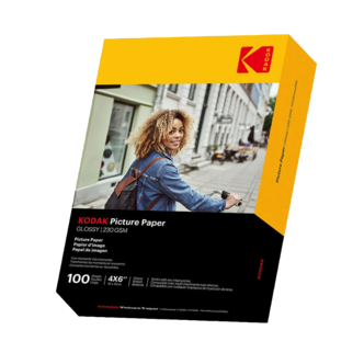 Kodak glansigt fotopapper 10x15 cm 230g, 100 ark