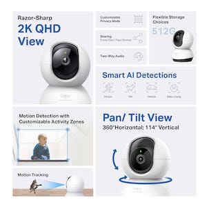 TP-Link Tapo C220 2K AI övervakningskamera inomhus