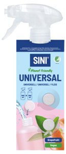 Sini allrengjøring sprayflaske og 2 tabs, startsett