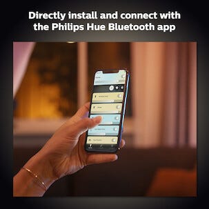 Philips Hue White Ambiance Being taklampe med dimmer, hvit
