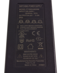 Laddare 54,6 V/2 A E-Way 48 V elsparkcykel