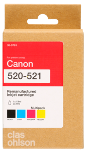 Canon PGI-520 / CLI-521 Mustekasetti monipakkaus XL, Clas Ohlson
